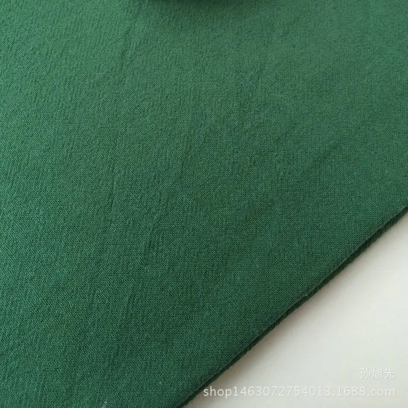 Cotton Linen Fabric Skin Texture Crepe