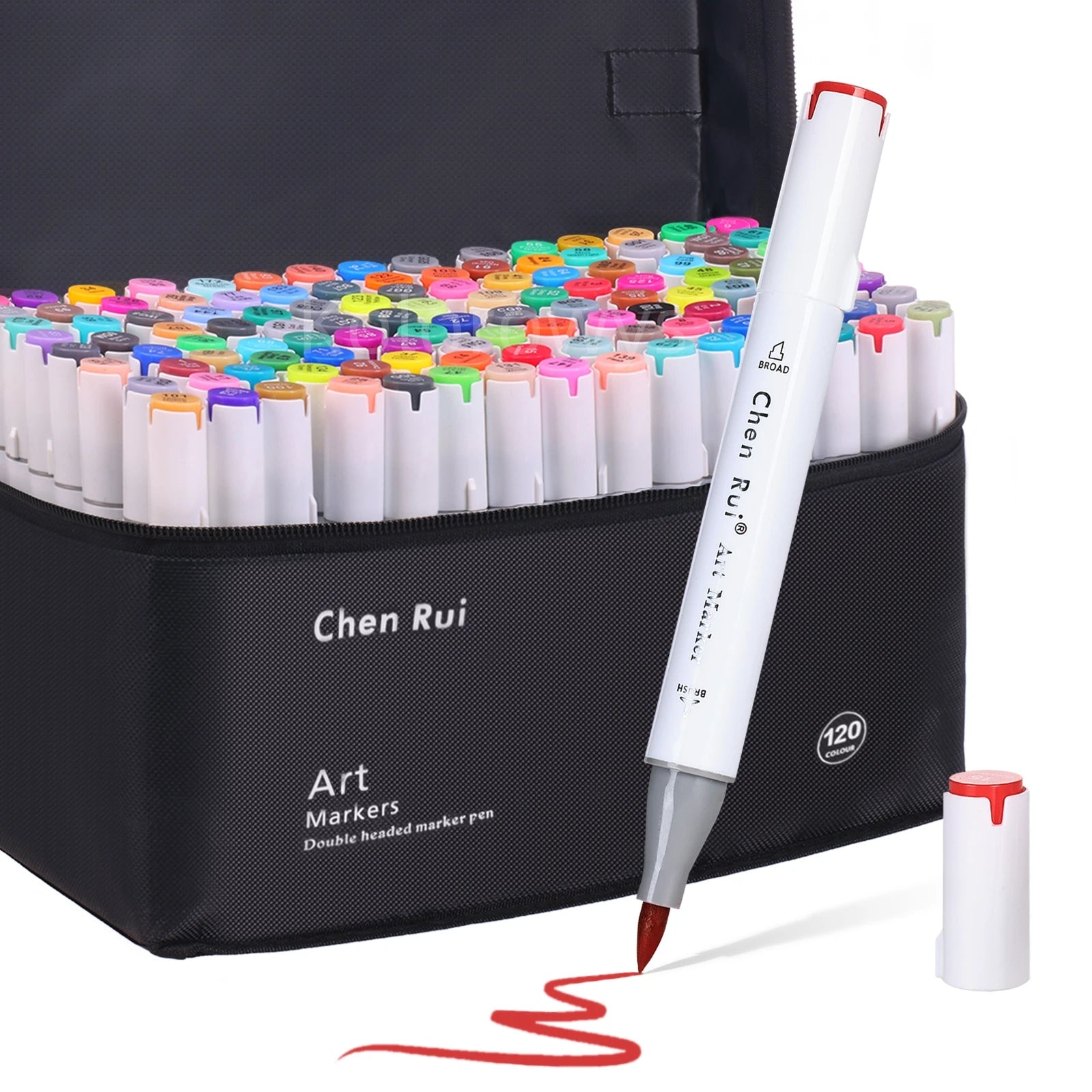 Alcohol Markers Set with Bleeding-Proof Drawing Mat