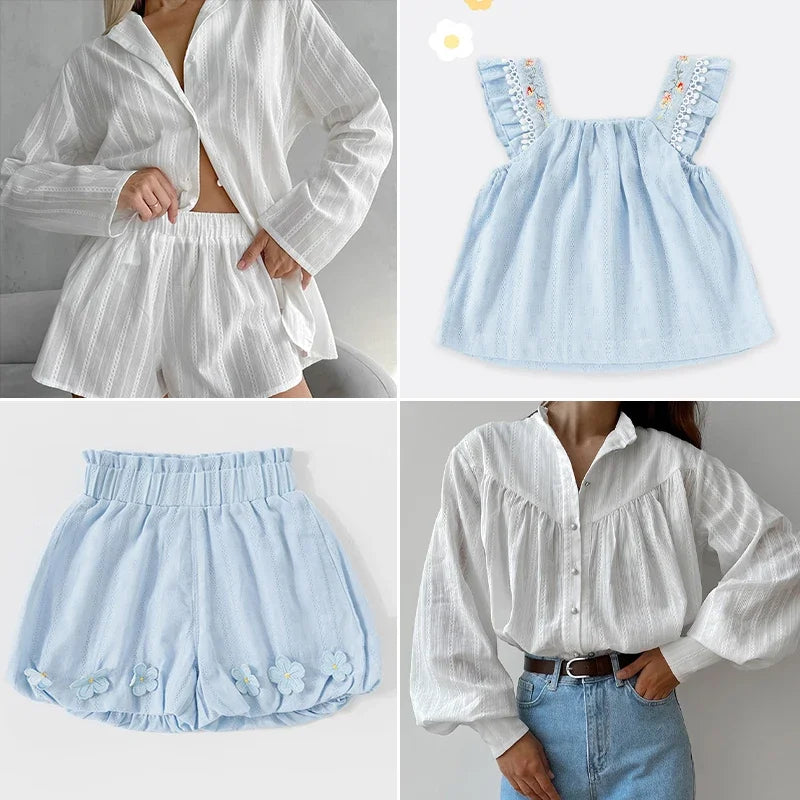 0.5m/1m/2m/3m Pure Cotton White