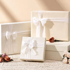 3 rolls of 5-meter white chiffon ribbons