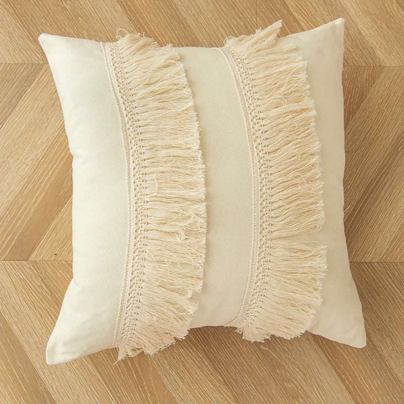 Boho Beige Cushion Cover