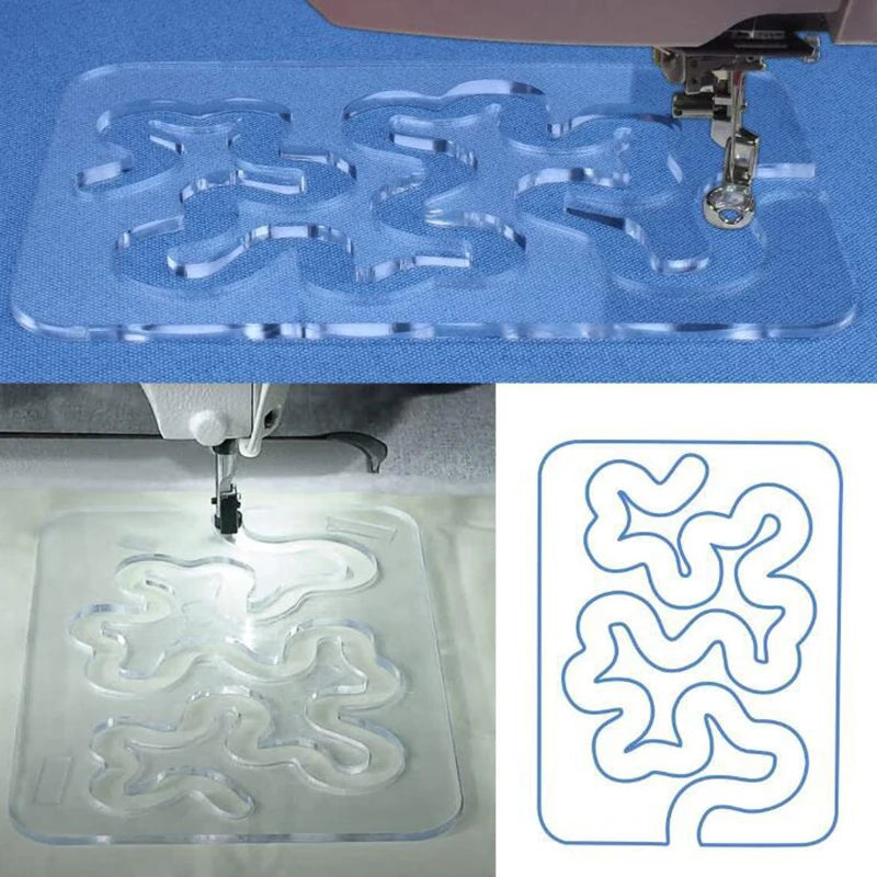 1 Pc New Practical Essential Templates For Free Motion Quilting