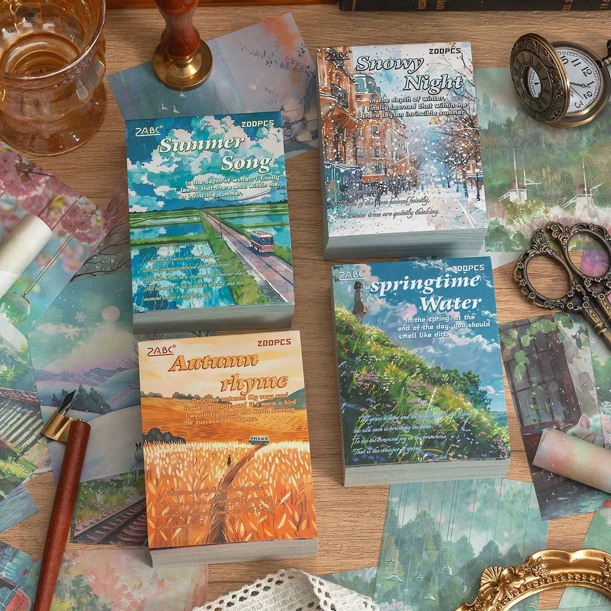 200 sheets themed patterned paper