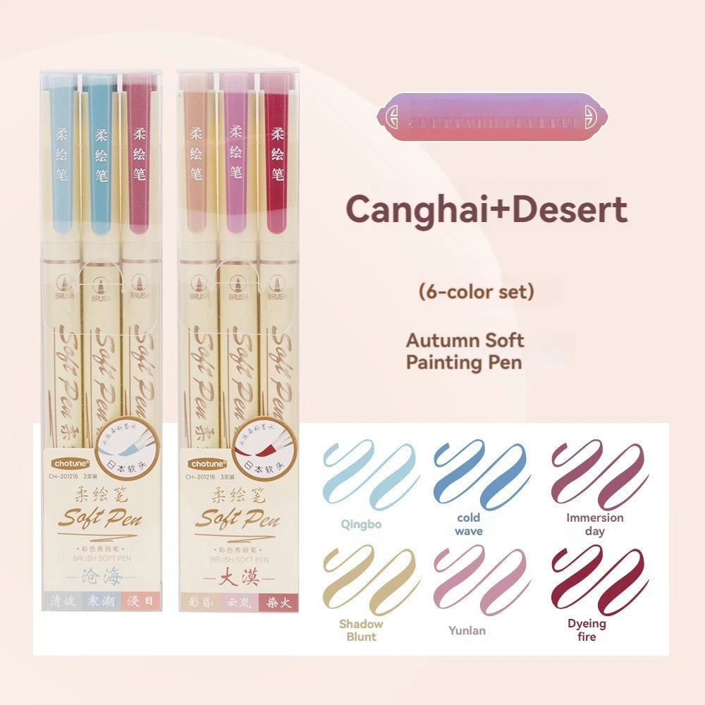 24/3 Color Vintage Watercolor Lettering Art Marker