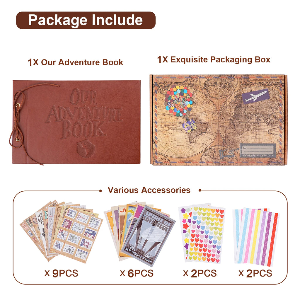 80 Pages Our Adventure Book Scrapbook Album