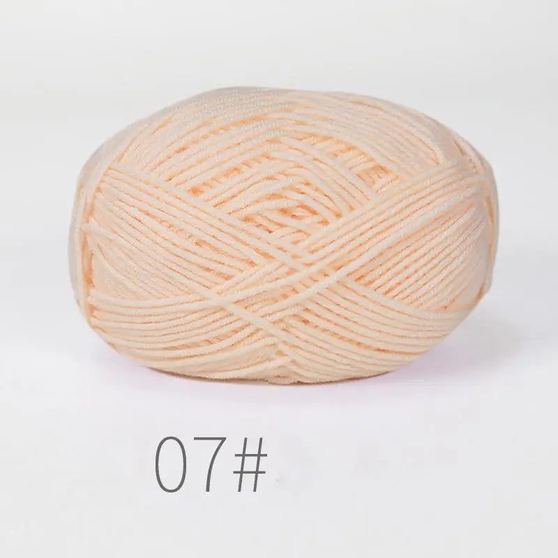 50g Milk Cotton Crochet Yarn 4ply