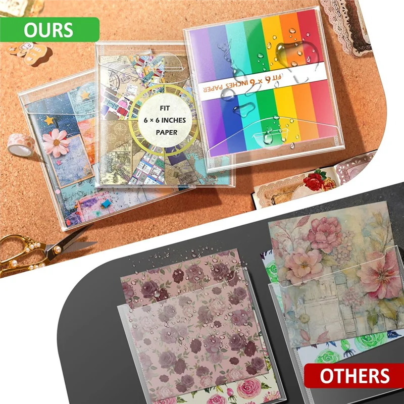 Scrapbook Scrap Storage With Lid