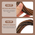 Wicker Garland Willow Wreath