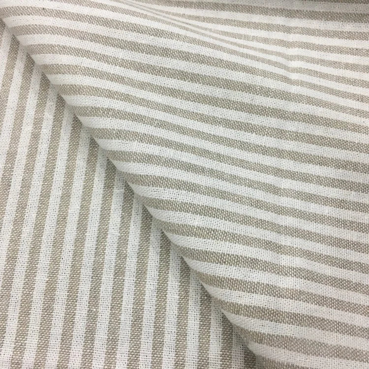 High Quality Yarn-dyed Fabric Striped Cotton Linen Fabric