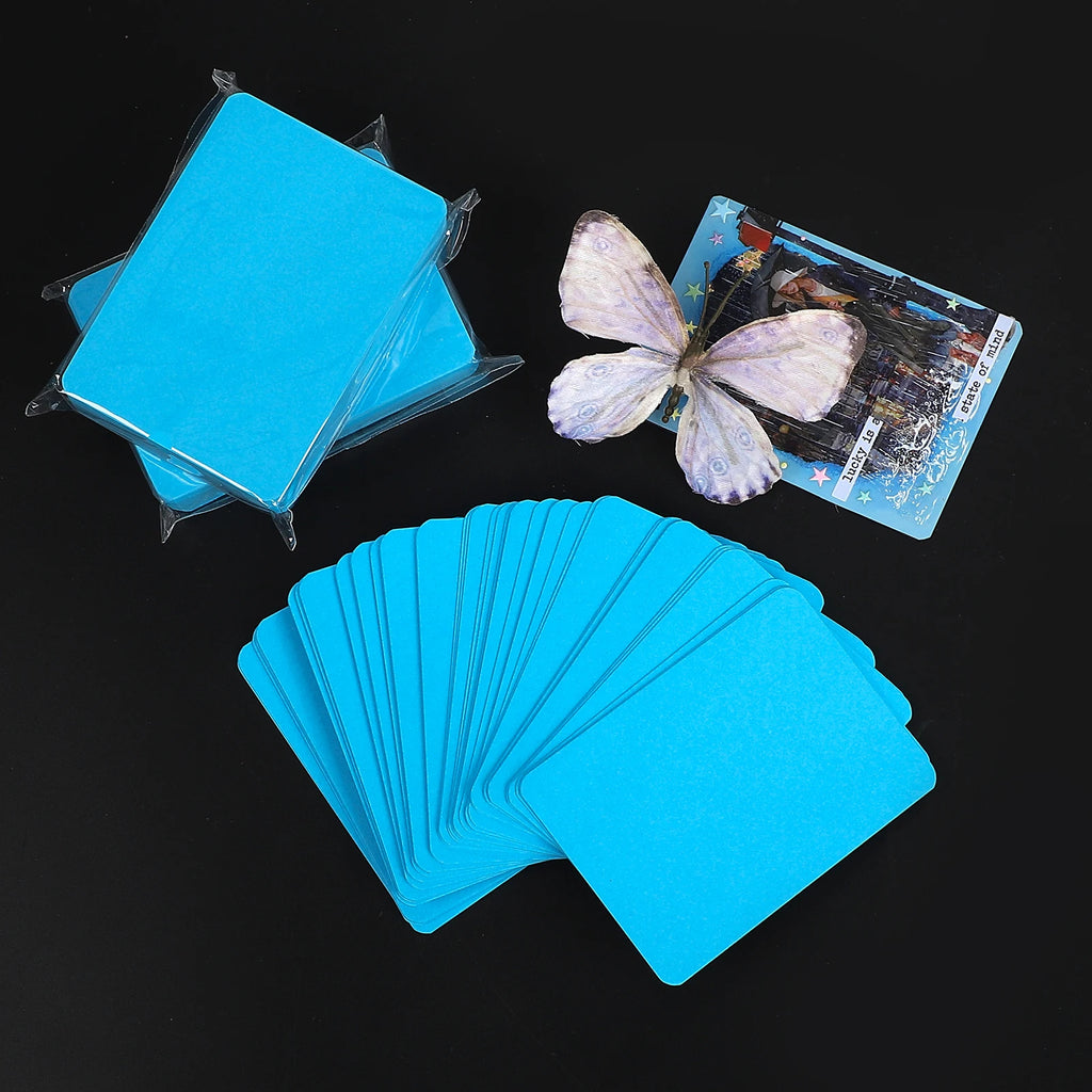 50 Pcs/set Blue Watercolor Paper