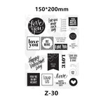 Clear Stamps for Scrapbooking Paper