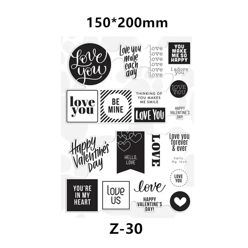 Clear Stamps for Scrapbooking Paper