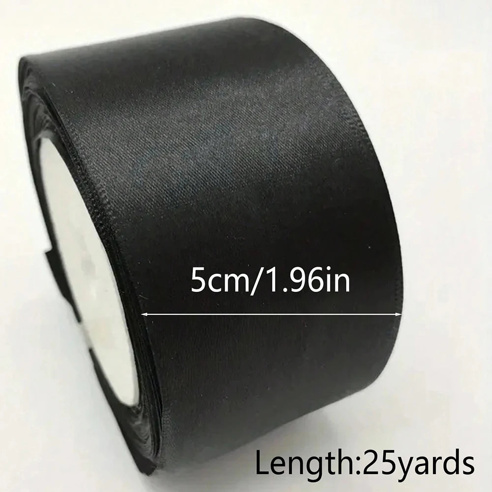 black ribbon 1-5cm wide