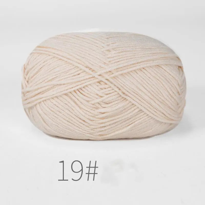 50g Milk Cotton Crochet Yarn 4ply