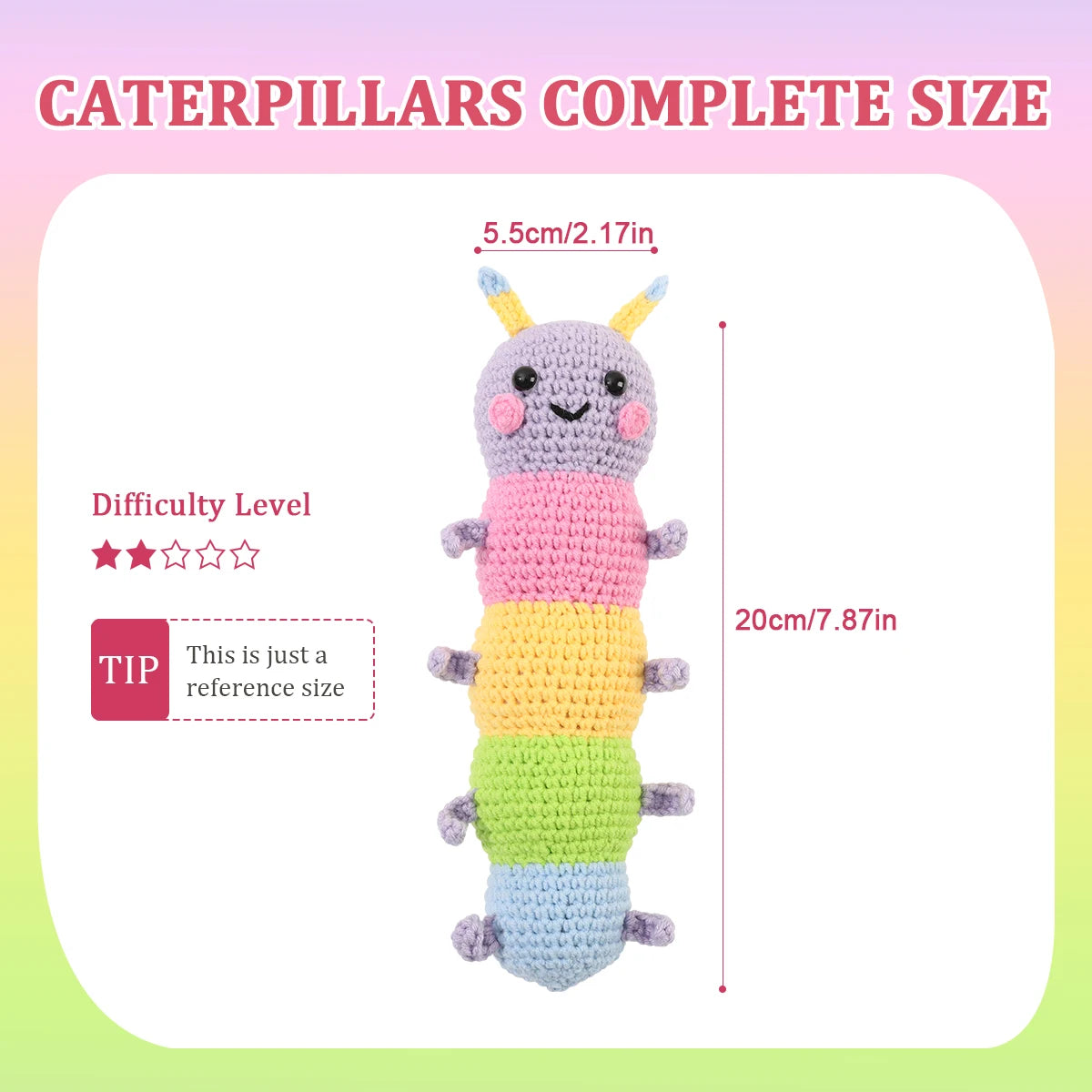 Crochet Animal Caterpillar Kit