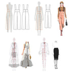 Fashion Illustration Rulers Sketching Templates