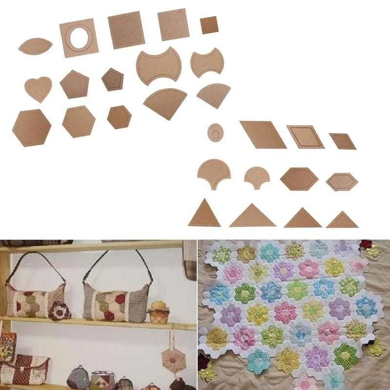 1 Set 54PCS Mixed Quilt Patterns Acrylic