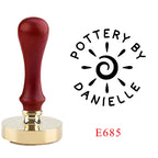 Custom Pottery Stamp for Clay Logo Design Personalized Customized Stamp