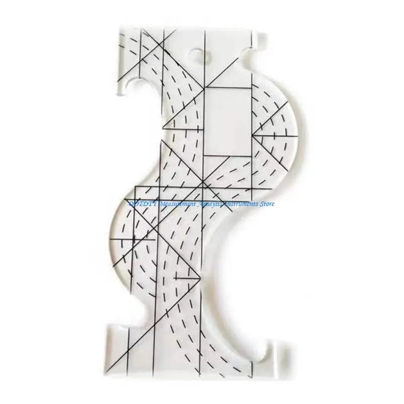 Template Quilting Tool Plastic Ruler