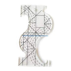Template Quilting Tool Plastic Ruler