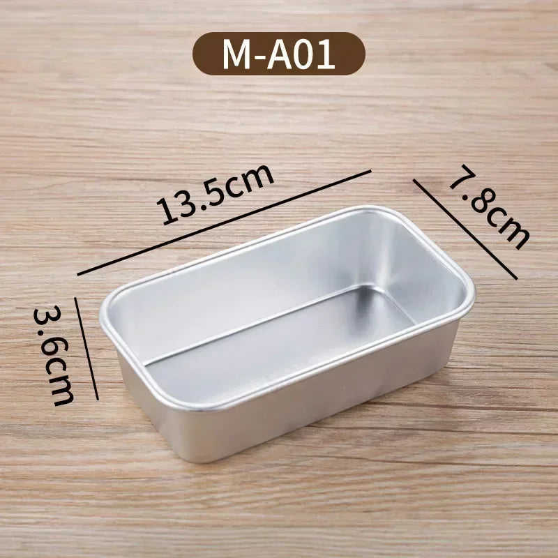 1Pc Square Box Mold Baking Tool Aluminum Alloy Non-Stick