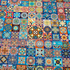 50x55/110cm Bohemian Style Motif, Quality Designer Cotton Fabrics