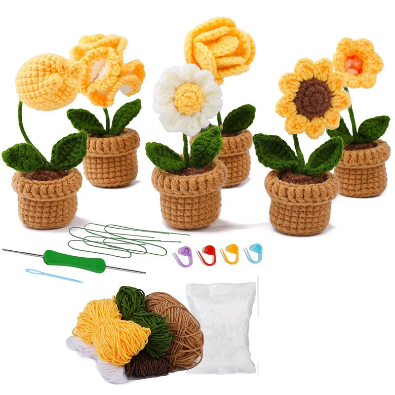 Flower Crochet Knitting Kit Tulip
