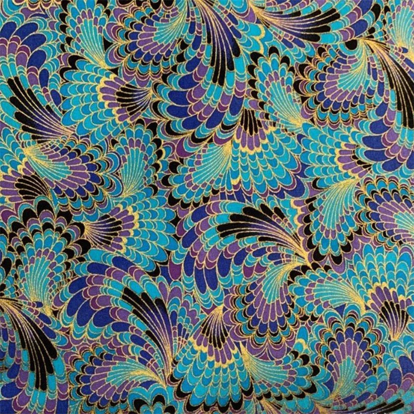 Japanese Style Kimono Bronzed Cotton Fabric