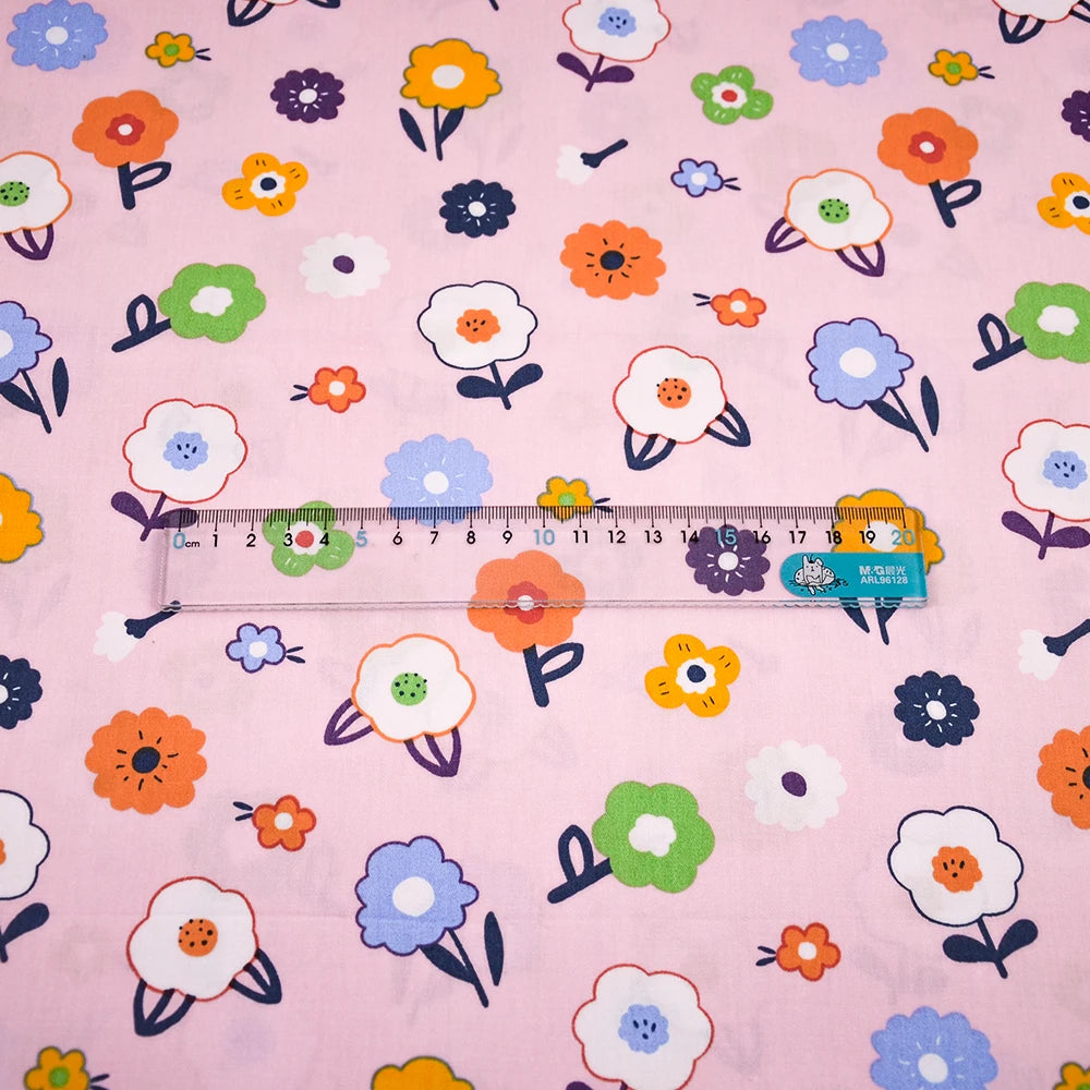 Rose Printed Cotton Fabrics by the Meter