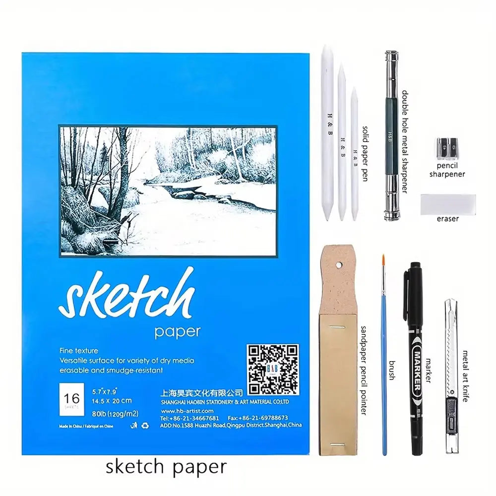 72 pc. Sketching and Painting Set