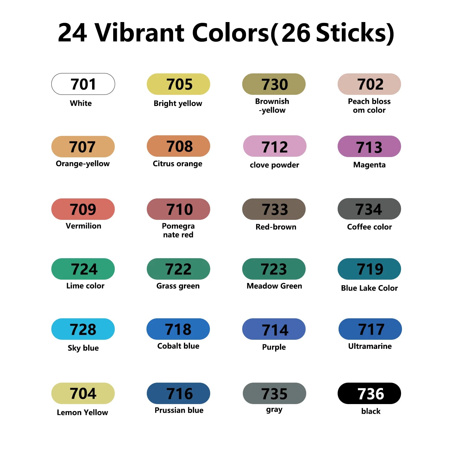 24-48 Colors Oil Pastels Set