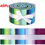 40Pcs Cotton Jelly Roll Up Cotton Fabric