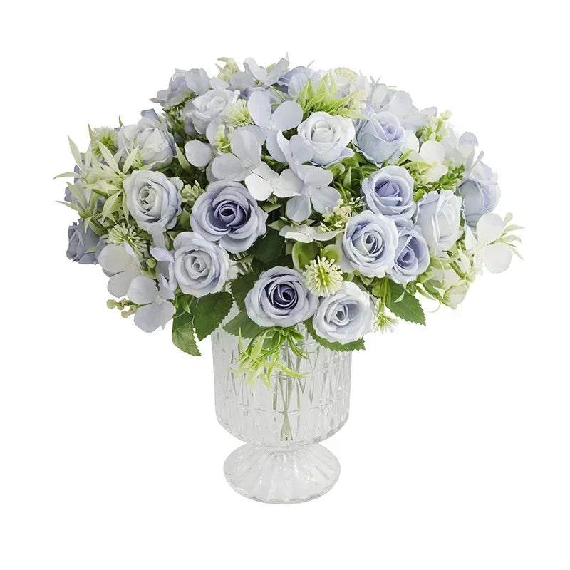 Artificial Flowers Silk Rose Wreath