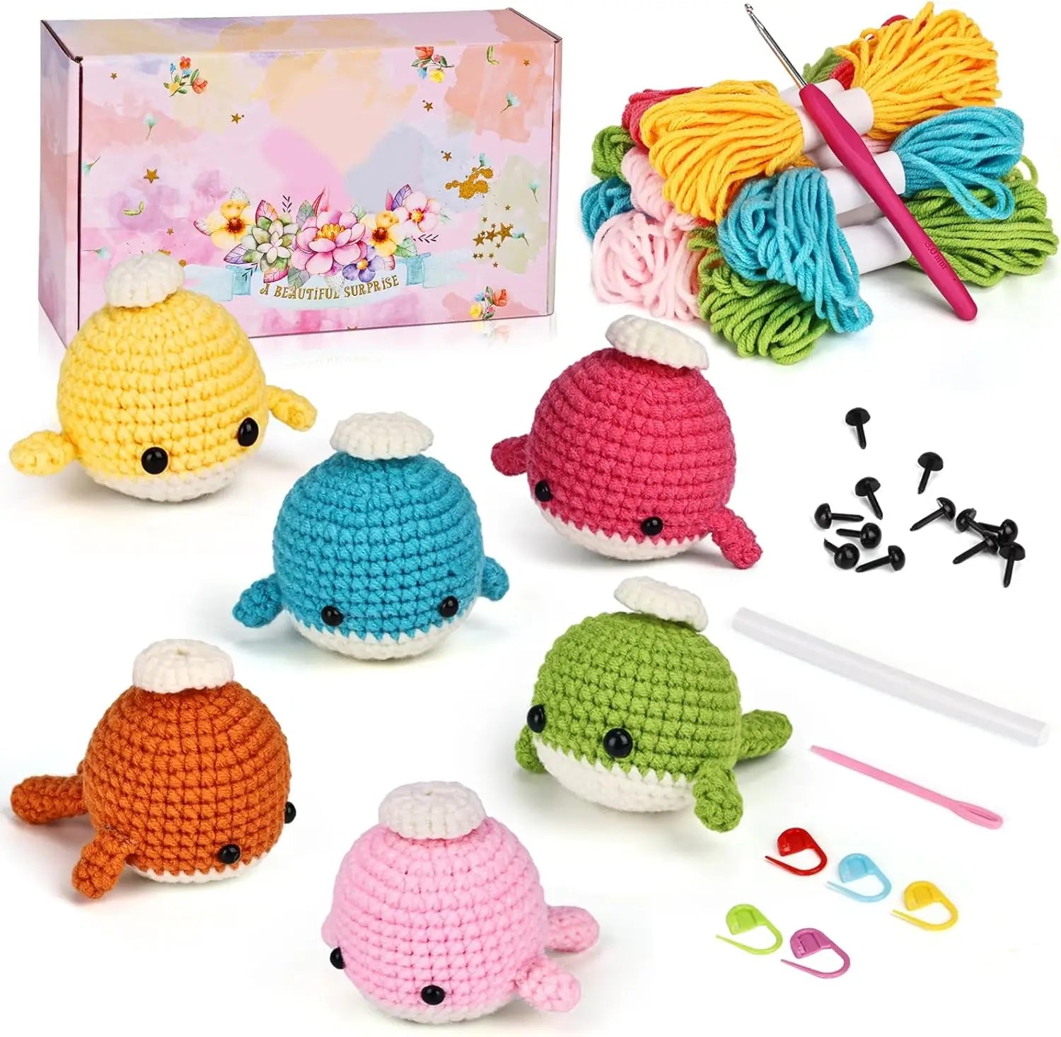 Whales Crochet Animal Kit