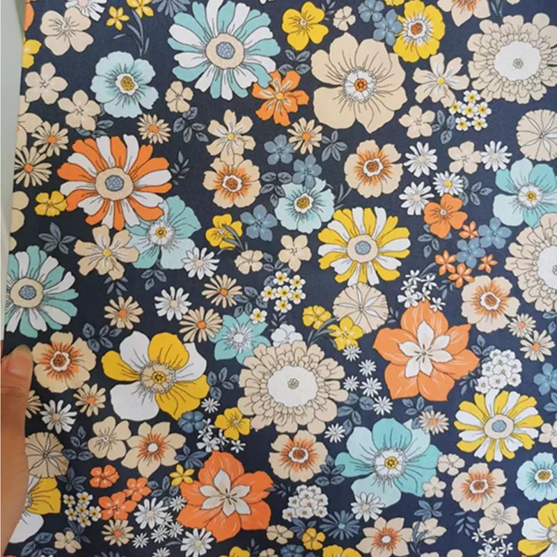 Rose Printed Cotton Fabrics by the Meter