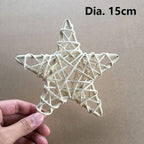 Vine Woven Wreaths White Rattan Woven Star