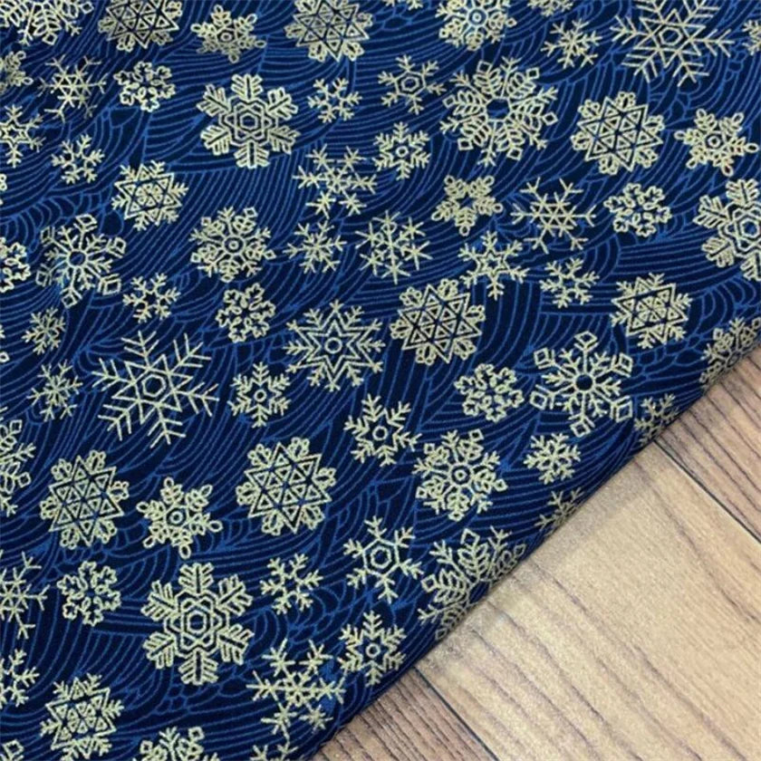 Japanese Style Kimono Bronzed Cotton Fabric