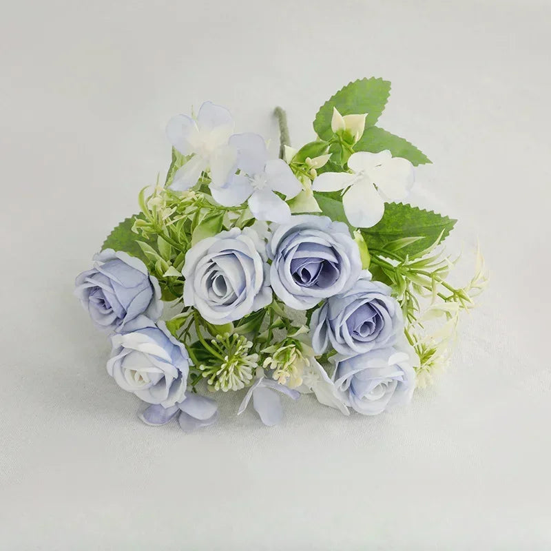 Artificial Flowers Silk Rose Wreath