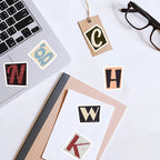 52pcs English Letter Pattern Stickers