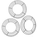 3 Pcs Metal Wreath Frame 20CM Wire Wreath Rings