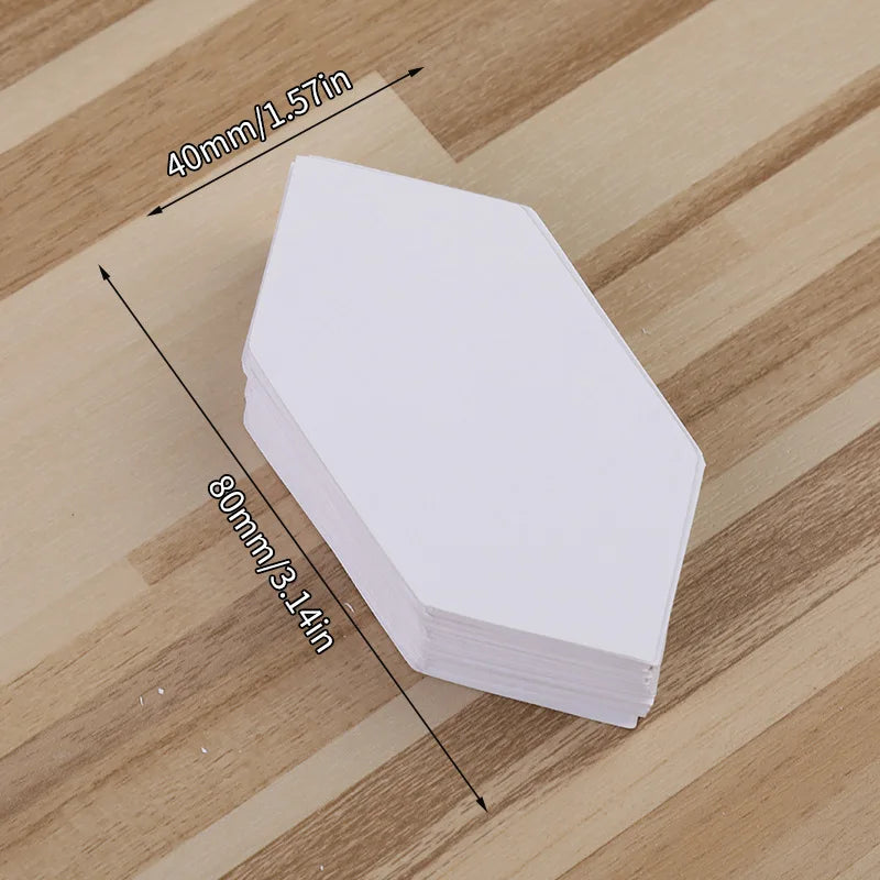 100 Pcs Paper Templates