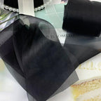 25 Yards 8CM Bright Smooth Yarn Ribbons