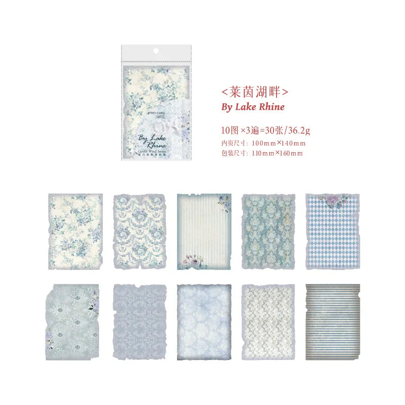 30 - Sheet Vintage Blended Material Paper Set