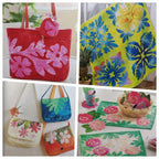 8-pcs tie dye gradient quilted fabric