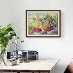 Joy Sunday DIY Flower Printed Pattern Cross Stitch Set