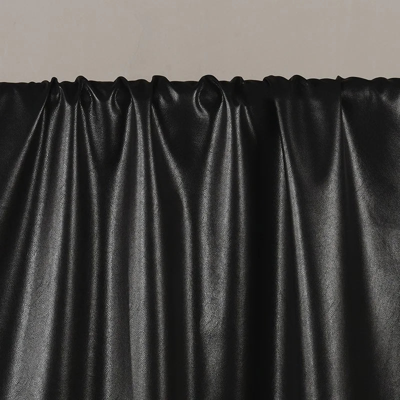 Black Leather Fabric Cotton