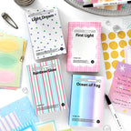 100 sheets Ins Simple Color Lines Message Scrapbooking Material