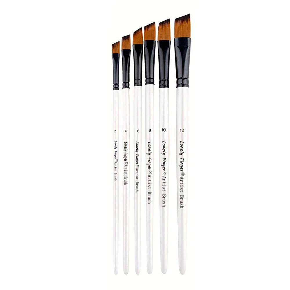 6pcs Artist Paint Brush Set Professional Anti-Shedding