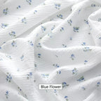 130*50CM Printed Pure Cotton Double-layer Crepe Fabric