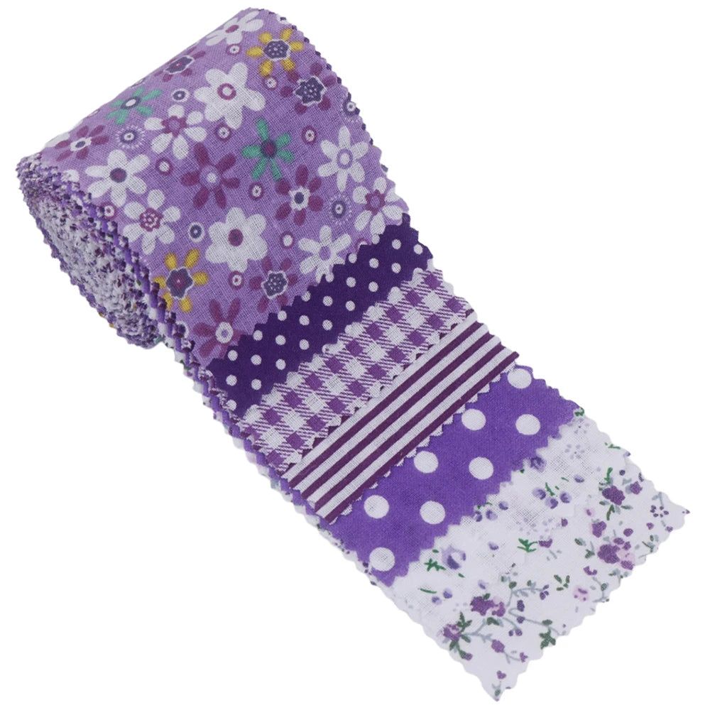 Pre-Cut Jelly Roll Cotton Fabric